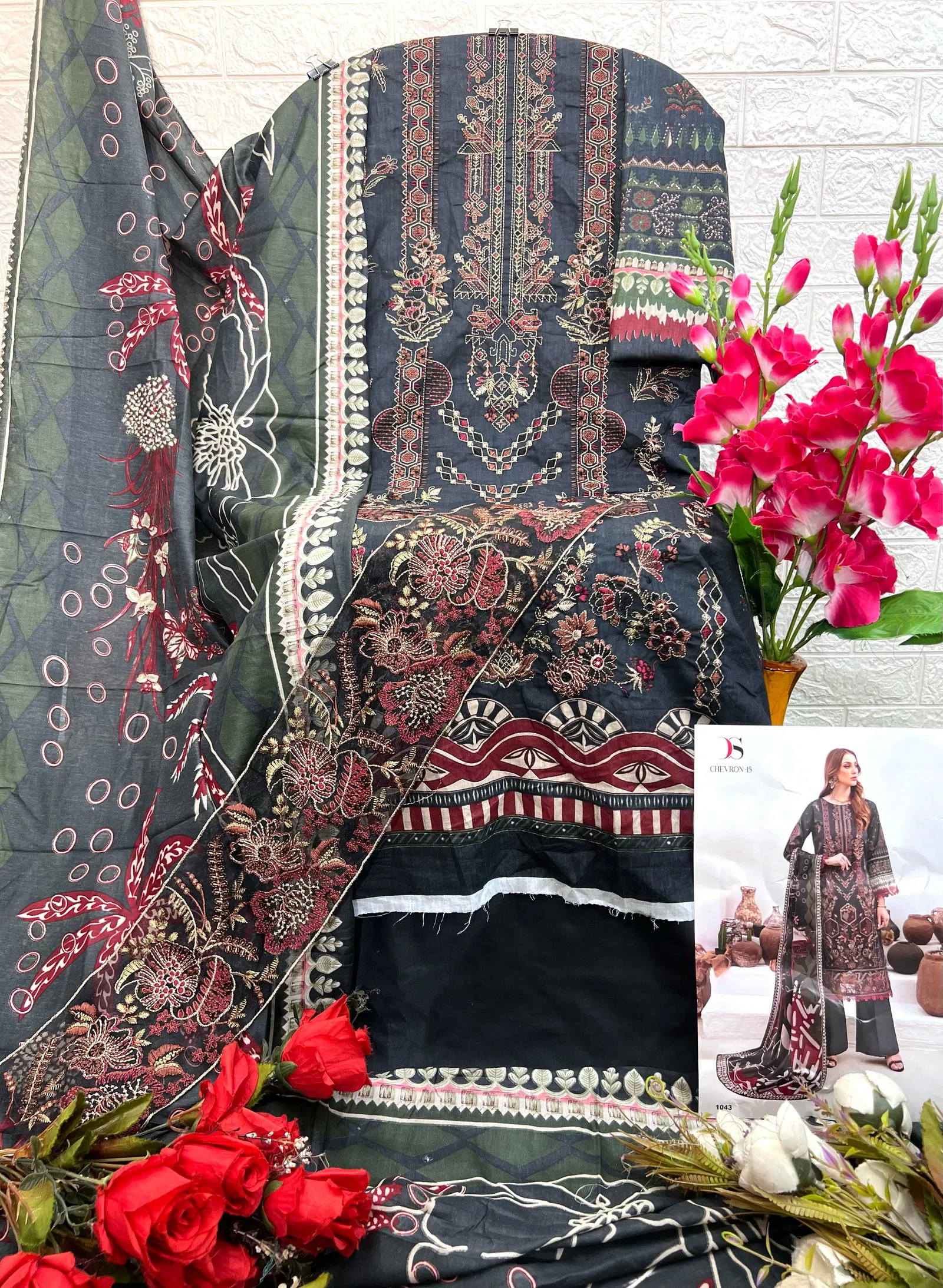 Deepsy Cheveron 15 Cotton Dupatta Pakistani Salwar Suits Wholesale Shop In Surat
